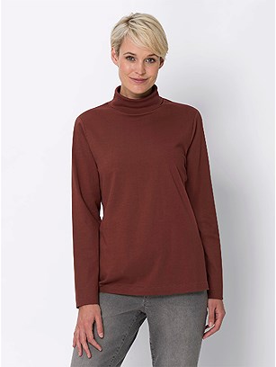 Classic Long Sleeve Turtleneck Top product image (247377.RDBR.1.27_WithBackground)