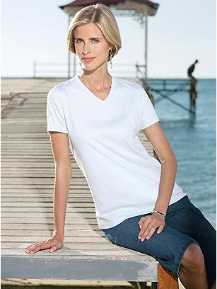 Classic V-Neck Top product image (248687.WH.1.1_WithBackground)