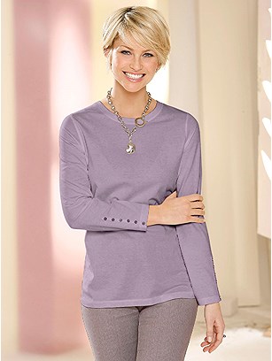 Button Sleeve Top product image (252919.LI.1.1_WithBackground)