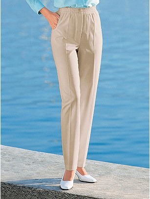 Pleated Stretch Waist Pants product image (281446.BE.1.1_WithBackground)