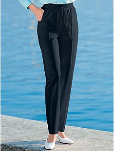 Pleated Stretch Waist Pants product image (281446.BK.1.1_WithBackground)