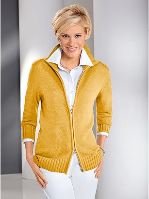 Ribbed Zip Up Cardigan product image (282662.DKYL.2.1)