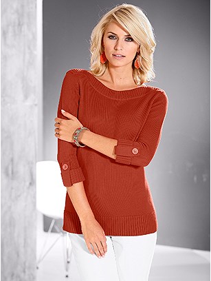 Ribbed Boatneck Sweater product image (282663.RU.4.1)
