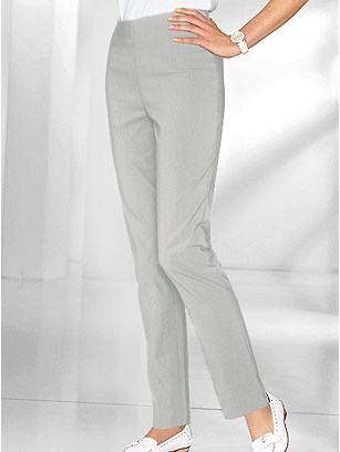 Stretch Elastic Waistband Pants product image (282916.GY.4.1_WithBackground)