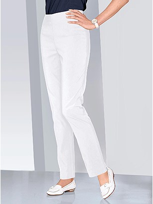 Stretch Elastic Waistband Pants product image (282916.WH.4.1_WithBackground)