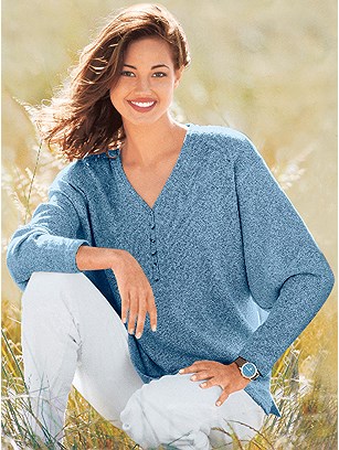 Boucle Drop Sleeve Sweater product image (287205.BL.1.1_WithBackground)