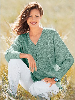 Boucle Drop Sleeve Sweater product image (287205.MT.1.1_WithBackground)