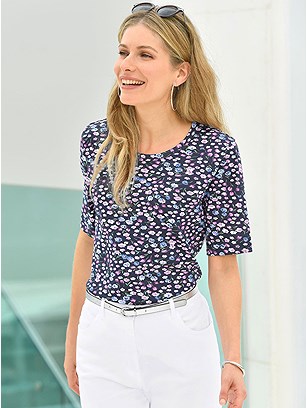 Floral Print Tee product image (287351.DBMU.1S)