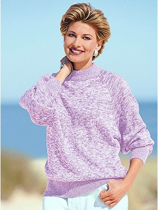 Mottled Raglan Sleeve Sweater product image (287373.LI.1.1_WithBackground)