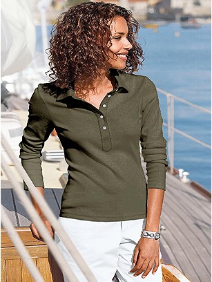 Long Sleeve Polo Top product image (287382.OL.1.3_WithBackground)