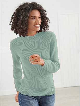 Ribbed Hem Turtleneck Sweater product image (287458.MT.1.7_WithBackground)