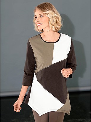 Patchwork Style Jersey Tunic product image (295347.CHMU.2.1_WithBackground)