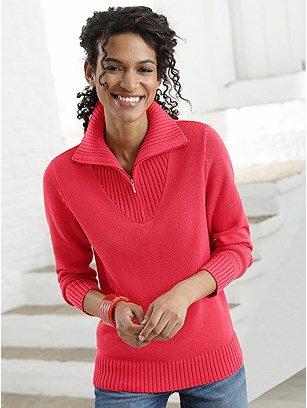 Zip Pullover Sweater product image (303403.CO.2-S)