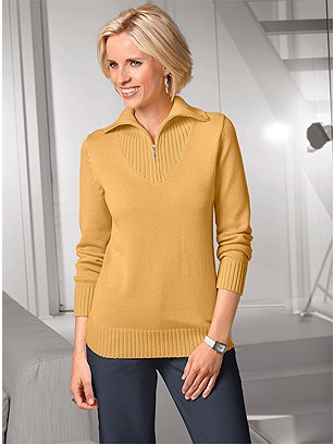 Zip Pullover Sweater product image (303403.DKYL.2.1518_WithBackground)
