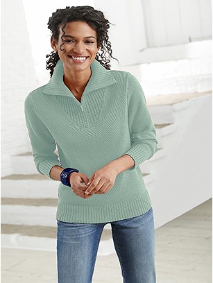 Zip Pullover Sweater product image (303403.MT.1.8_WithBackground)
