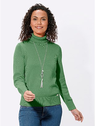 Ribbed Turtleneck Sweater product image (309549.AG.1.1_WithBackground)