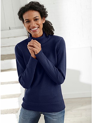 Ribbed Turtleneck Sweater product image (309549.NV.1.95_WithBackground)