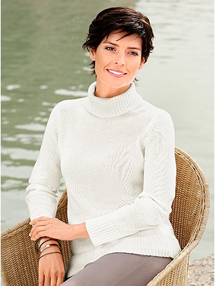 Ribbed Turtleneck Sweater product image (309549.OFWH.2.9_WithBackground)