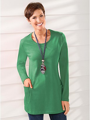 Pocket Detail Long Sleeve Tunic product image (318026.GR.2.2_WithBackground)