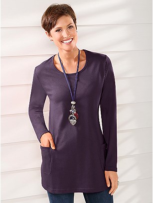 Pocket Detail Long Sleeve Tunic product image (318026.PL.2.2_WithBackground)