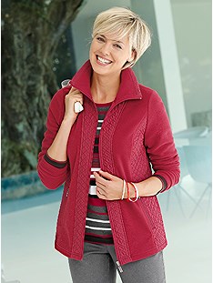 Quilted Fleece Zip Cardigan product image (324847.RD.4.22_WithBackground)