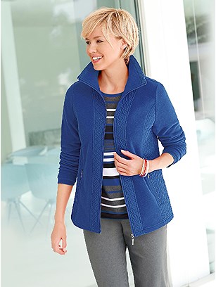 Quilted Fleece Zip Cardigan product image (324847.RY.1.1_WithBackground)