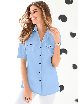 Collared Button Up Blouse product image (330046.LB.2S)