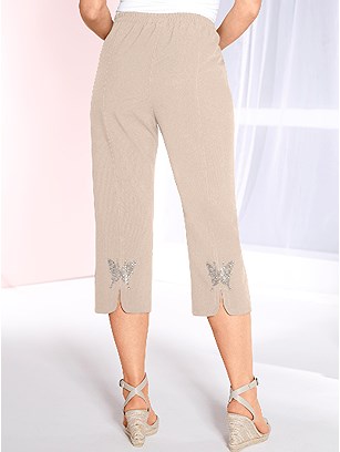 Butterfly Applique Capri Pants product image (330378.BE.1.2_WithBackground)