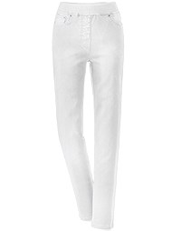 WHITE color swatch for Slip On Jeans.