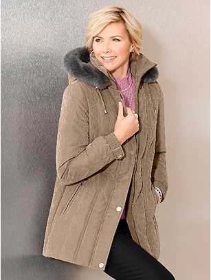 Faux Fur Trim Jacket product image (339096.CA.2.1_WithBackground)