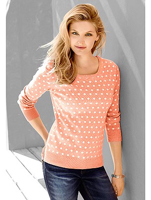 Polka Dot Jacquard Knit Sweater product image (345311.APDT.1.1_WithBackground)