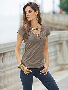 Lace Neckline Top product image (356019.TPMO.1.HE)