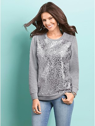 Ornamental Print Sweatshirt product image (360171.GYMO.2.1)