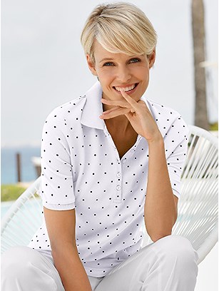 Polka Dot Polo Top product image (367059.WHDT.1)