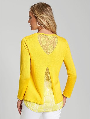 Filigree Lace Back Sweater product image (367337.YL.2)