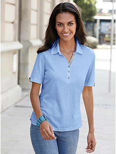 Contrasting Detail Polo Shirt product image (368195.LB.1.2_WithBackground)