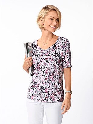 Sweetheart Neckline Floral Top product image (370891.RSPA.1M)