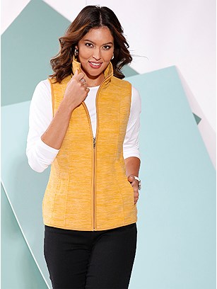 Mottled Fleece Vest product image (378429.OCMO.1.25_WithBackground)