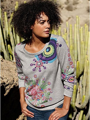 Boho Print Sweatshirt product image (394629.GYPR.32S)