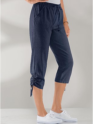 Ruched Capri Pants product image (395182.NV.1.1_WithBackground)