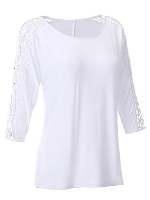 Lace Sleeve Top product image (395808.WH.1.2_WithBackground)