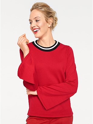 Bell Sleeve Sweater product image (396028.RD.1)