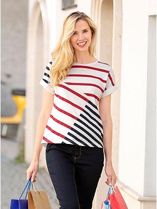 Contrasting Striped Top product image (397820.WHRD.2.M)