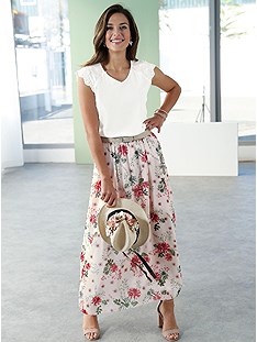 Flowy Floral Print Maxi Skirt product image (398158.RSPR.4.13_WithBackground)