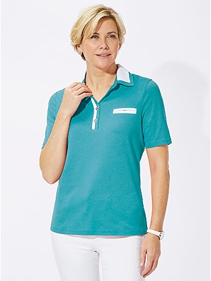 Double Collar Polo Top product image (398182.TQ.1.1_WithBackground)