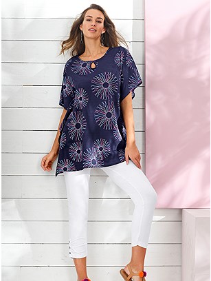 Printed Batwing Sleeve Top product image (398755.MU.1.7_WithBackground)