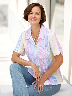 Multi Color Striped Blouse product image (400178.DEST.1.1_WithBackground)