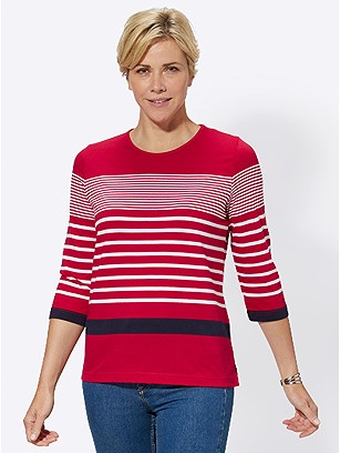Nautical Stripe Mix Top product image (400251.RDST.3.8_WithBackground)