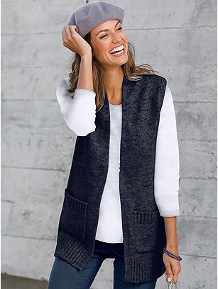 Long Mottled Vest product image (406572.NV.1.P11724)