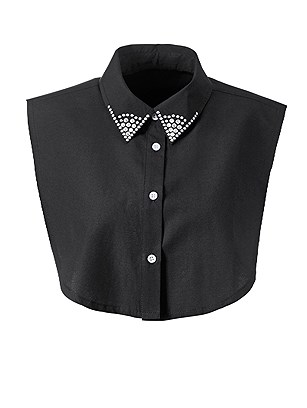 Embellished Dickey Collar Insert product image (407324.BK.1.1_WithBackground)